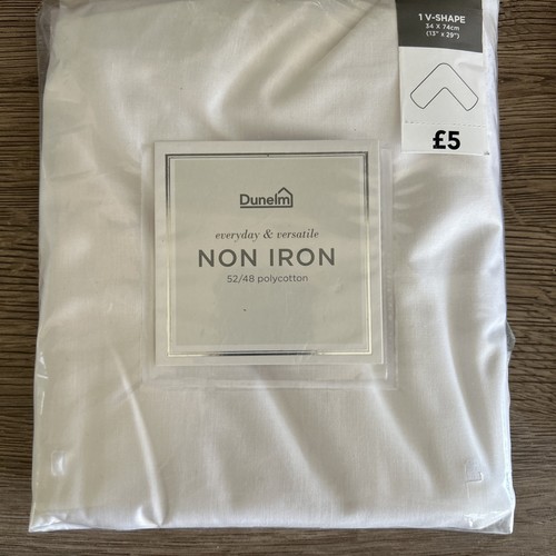 Dunelm shaped pillow case - v-shaped,