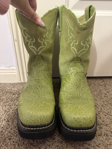 Vintage justin lime green - vintage,