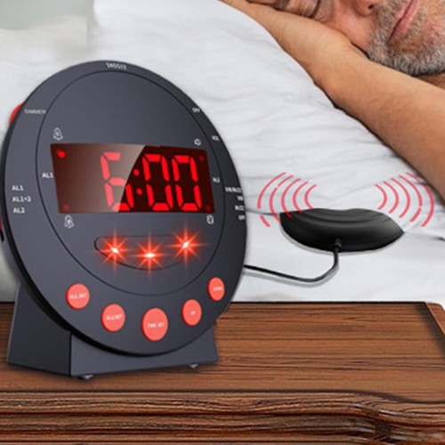 Loud alarm clock vibrating - alarm,