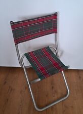 Vintage Kids Folding Garden / Camping Chair with Metal Base