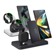 3in1 Fast Wireless Charger Station Dock For Samsung Galaxy S25 S24 Watch 7 6 5 4