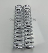 2x Chrome Spring Shock