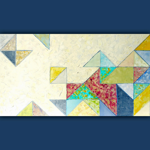 Large textured geometric - large,