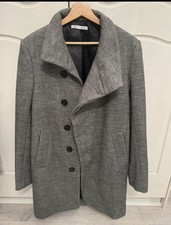 Men’s Zara Grey Herringbone Coat Size S