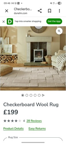 Dunelm checkerboard wool - dunelm,