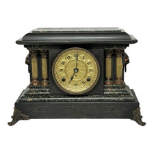 ANTIQUE SETH THOMAS ADAMANTINE MANTLE CLOCK