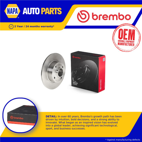 Brake discs pair - solid, fits