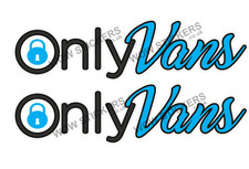 2 x Only Vans Stickers Transit