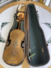 Antique Violin Mother Of Pearl