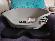 Plastic Dog Bed 58x38,4cm Grey