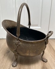 Antique Brass Coal Scuttle