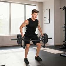 Olympic Trap Bar, 2" Hex Barbell Bar with 300kg Capacity