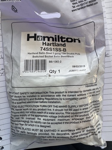 Hamilton 74ss1ss hartland - hamilton,
