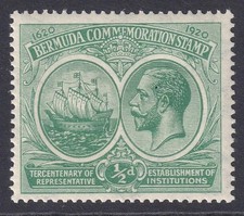 Bermuda 1920 GV  1/2d SG60w