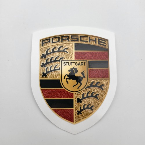 Crest sticker porsche logo - 2x,