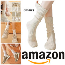 Cotton Ankle Socks Size 4 - 7 Cosy Slouch Crew Breathable Anti Bacterial Odour