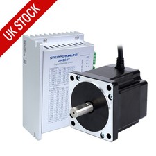 STEPPERONLINE Nema 34 4.8Nm Φ14mm Stepper Motor & Driver DM860Y CNC Kit L=86mm