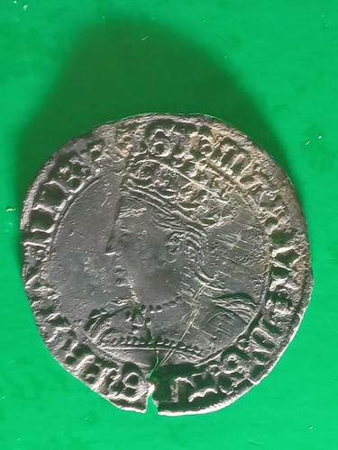 Queen mary groat hammered - mary,