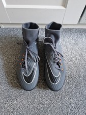 Nike Hypervenom x Mens Grey AstroTurf Turf Football Boots UK Size 11