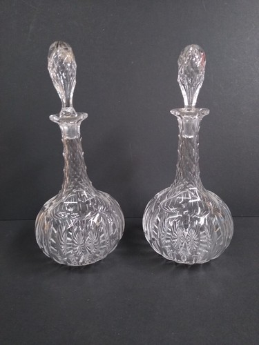 Pair antique edwardian cut - pair,