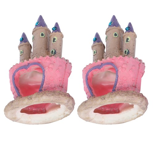 2pcs resin aquarium castle - 2pcs,