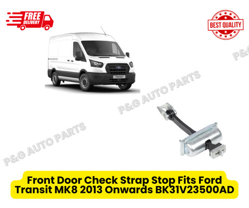 Front door check strap stop - front,