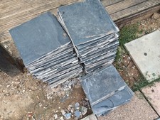 Reclaimed Black Slate tiles country farmhouse 30x30cm 58 natural cottage kitchen