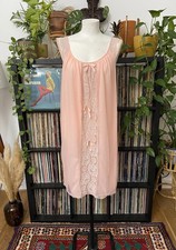 Vintage 1970s Pale Pink Babydoll Nightgown 
