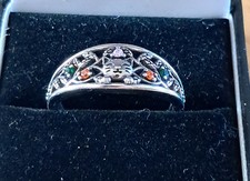 Cat And Multi Coloured Stones