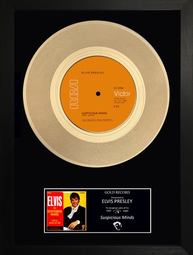 Elvis presley gold record - gold,