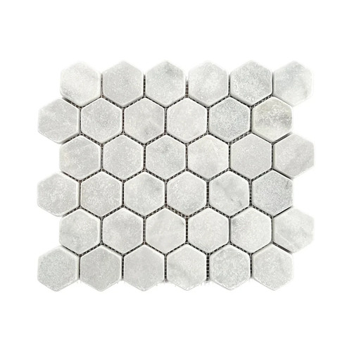 Carrara white tumbled marble - carrara,