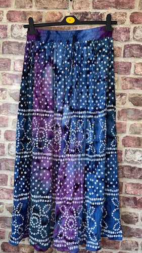 Boho maxi skirt blue - maxi,