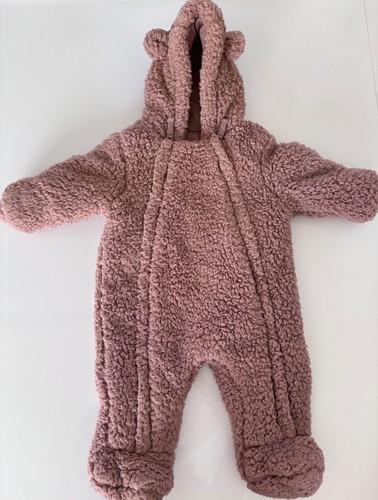 Brown teddy fleece - m&s, hooded
