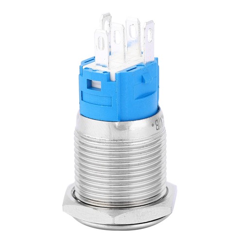 Blue led metal push - led,