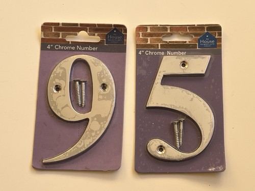 Chrome door numbers 59 - door,