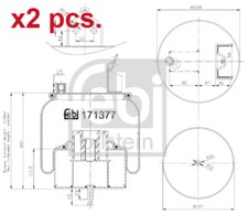 Bellow, air suspension fits