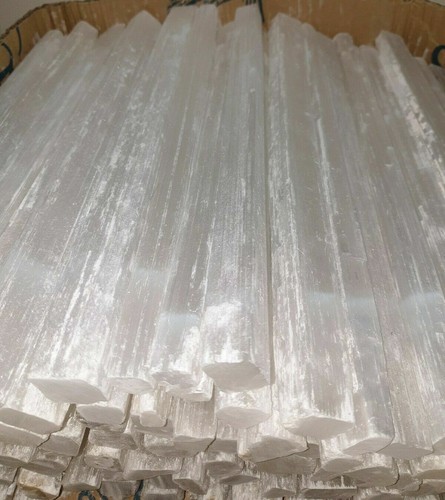 Natural selenite wand bar - selenite,