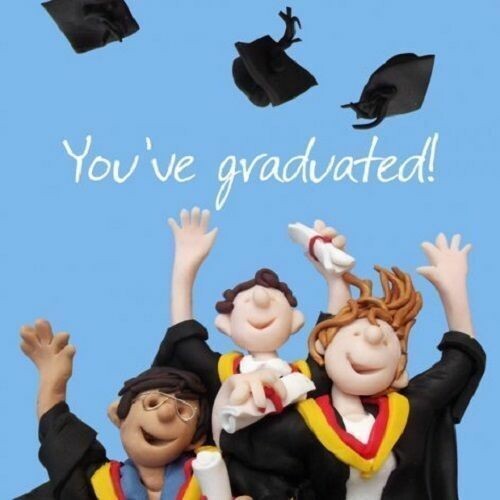 Holy mackerel graduation card - graduation,