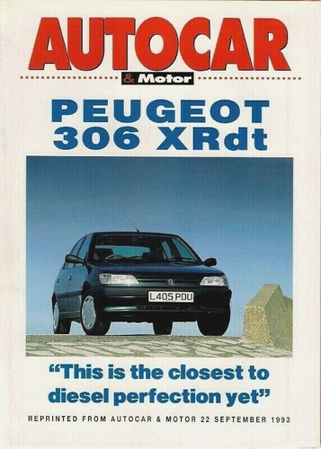 Peugeot 306 xrdt road test - road,