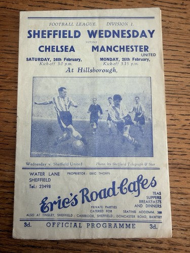 Sheffield wednesday chelsea - wednesday,