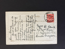 D GB 1932 FINE GREAT TEY COLCHESTER RUBBER POSTMRK ON POSTCARD TO CROYDON