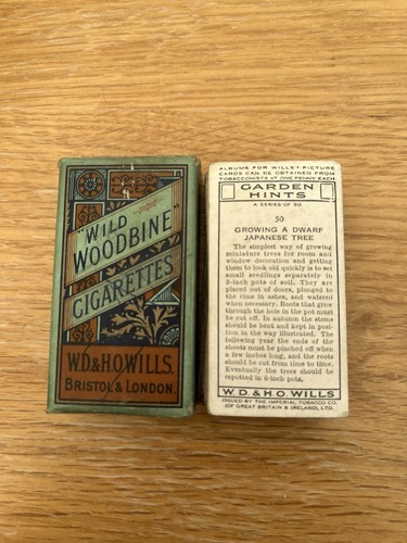 Wills cigarettes cards - cards., garden