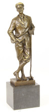 Bronze Sculpture Figurine Golf