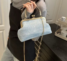 Blue Luxury Lady Clutch Bag