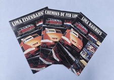 3 LIMA RAILWAYS HO/N 1980/81 CATALOGS in 3 DIFFERENT EDITIONS - VINTAGE & CRISP!