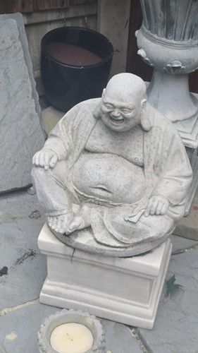 Stone garden laughing - stone, buddha