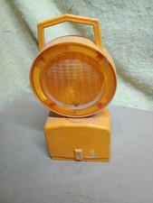 YELLOW Road Traffic Light Skip Railway Lamp Amber Lens Untested Mancave