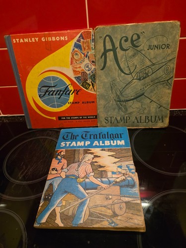 Old stamp albums - 3, albums,
