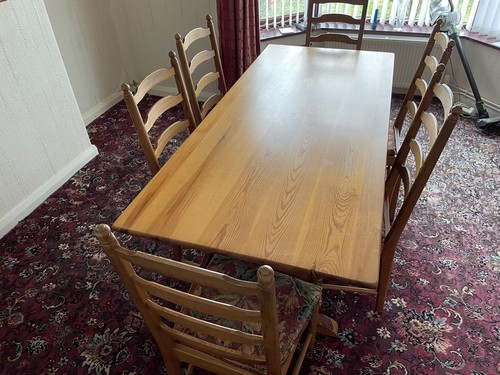 Ercol table and chairs - ercol,