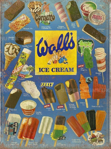 Old style ice cream - style,